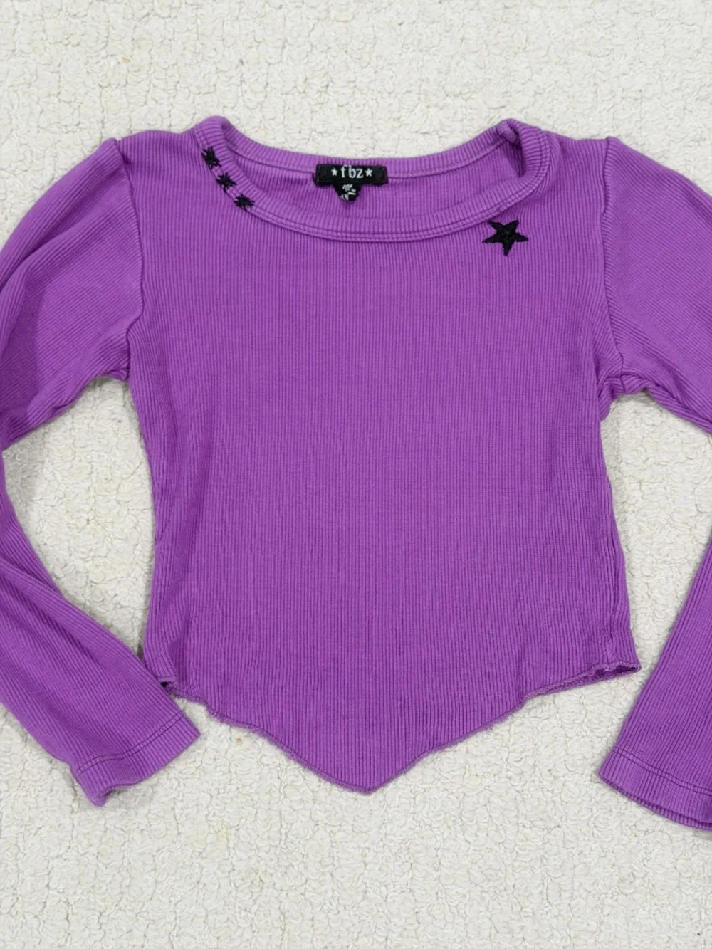 Kids Flowers By Zoe Cropped Top + Wide Leg Sweatpants Size 6X
